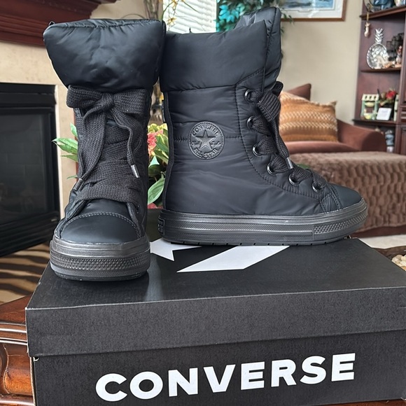 Brand New Converse Chuck Taylor All Star Elements Boot X-Hi Top Black Lace Up - Picture 2 of 16